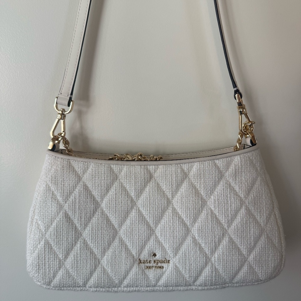 Kate Spade New York Carey Small Convertible Crossbody Bag – White